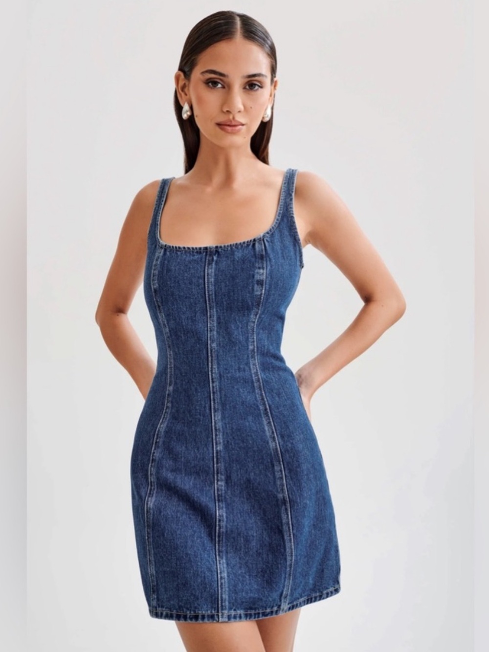 MESHKI Rue Denim Dress